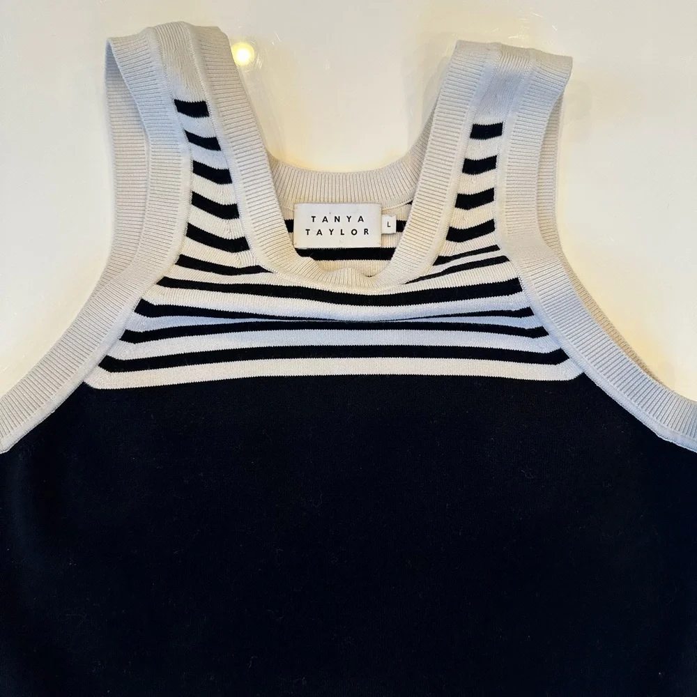 Tanya Taylor Bonnie Knit Striped Sweater Tank Size L retail $225 - Picture 4 of 7